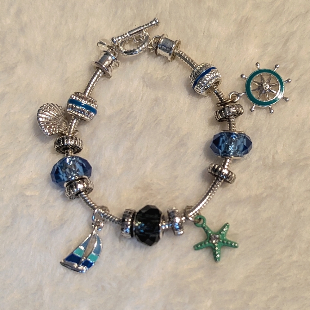 Ocean Themed Charm Bracelet